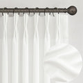 Pinch Pleated Sheer Pure White Curtains 90 Inches Long by PleatedDrapes