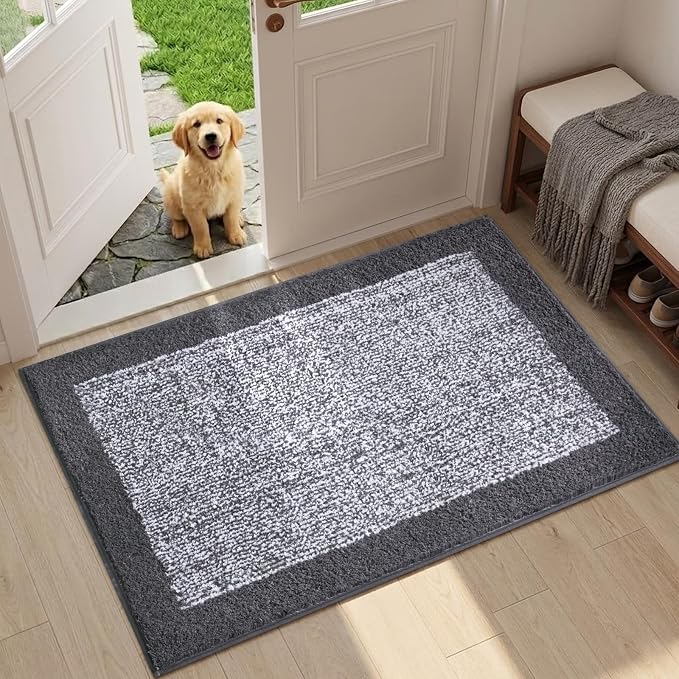 36x24 Large Bathroom Rugs Washable Non Slip, Soft Absorbent Quick Dry Mats - Image 3