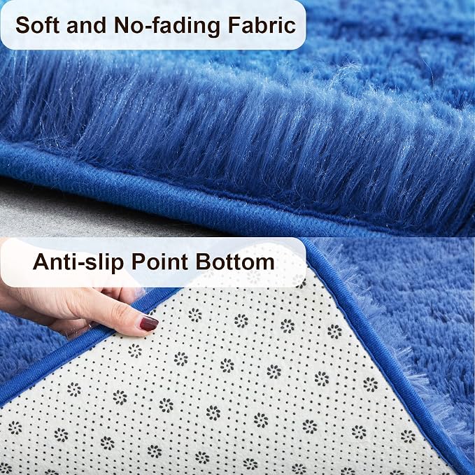 TWINNIS Super Soft Shaggy Rugs Fluffy Carpets, 6x9 Feet, Indoor Modern Plush - Image 2