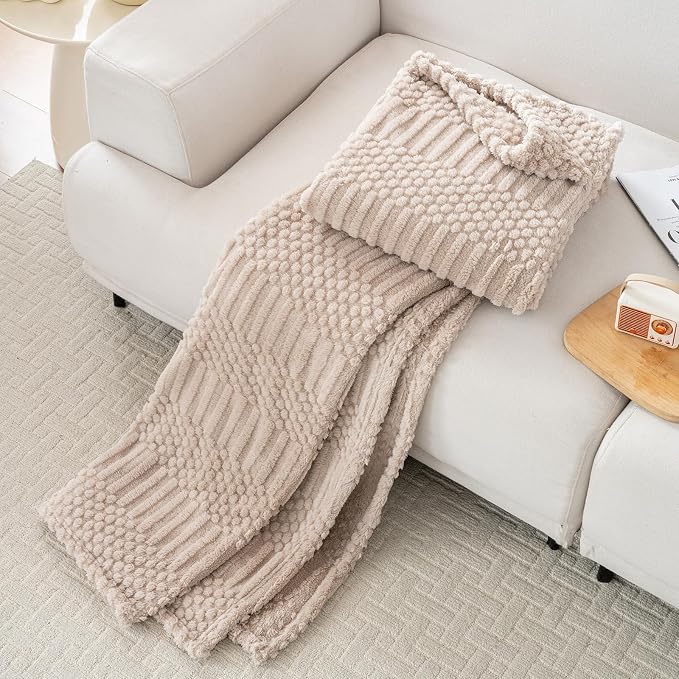 60x80 Inch Brown Twin Blanket - Image 2