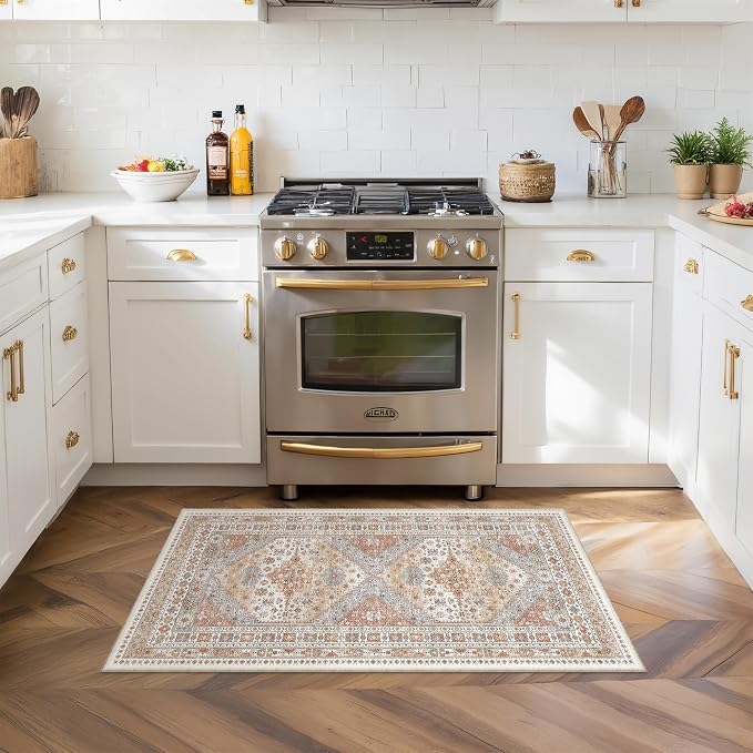 2x4 Washable Rug Runner for Bathroom, Soft Entryway Rug for Laundry Room - Image 3