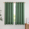 NICETOWN Thick Linen Olive Green Curtains by NICETOWN