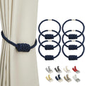 BEL AVENIR Magnetic Curtain Tiebacks, Decorative Drapery Holdbacks Modern Woven by BELAVENIR