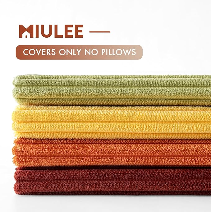 MIULEE Decorative Throw Pillow Covers 18x18 Inch Set of 4, Vibrant Cushion - Image 5
