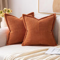 MIULEE Rust Decorative Throw Pillow Covers by MIULEE