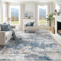 8x10 Area Rugs for Living Room, Washable Modern Abstract Large Area Rug Neutral by XLUEZ