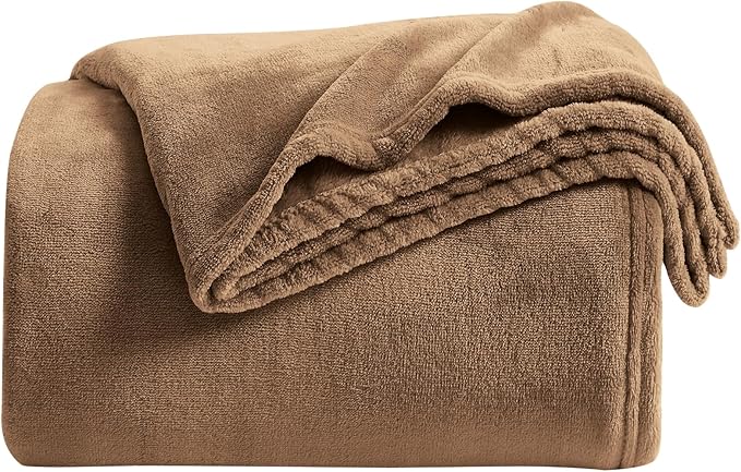 KMUSET Brown Throw Blanket Twin Size by COZYBLANKETHappyHomeLife