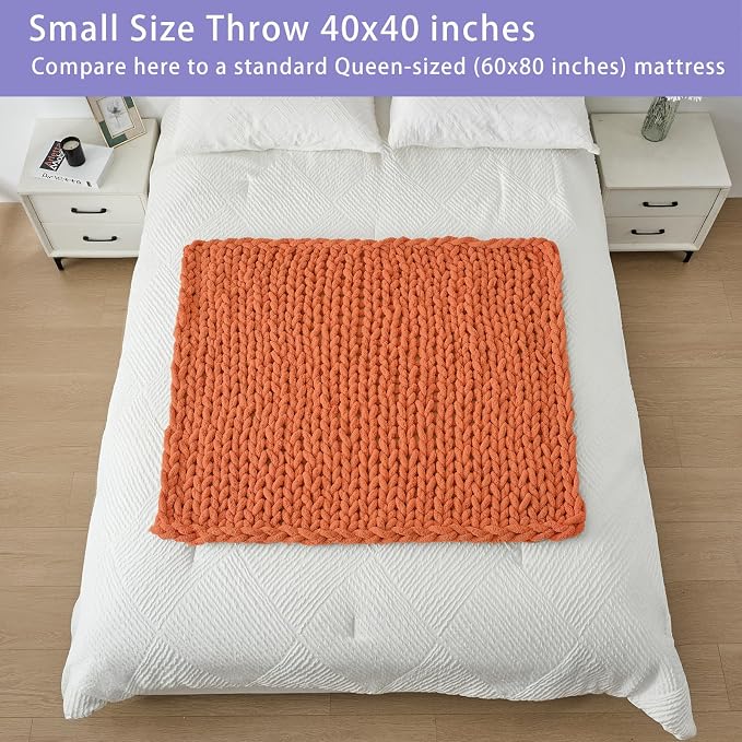 Bigacogo Chunky Knit Throw Blanket - Image 5