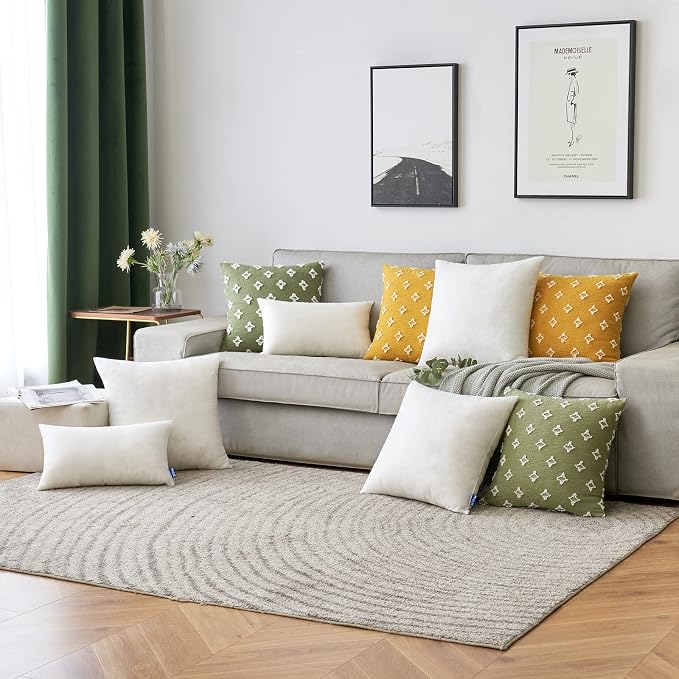 MIULEE Pillow Insert 15x15 Inch, Decorative Square Throw Pillow Inserts - Image 4