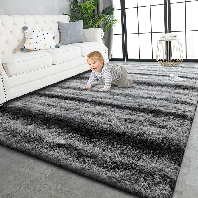 TWINNIS Super Soft Shaggy Rugs Fluffy Carpets, 5x8 Feet, Indoor Modern Plush by TWINNIS