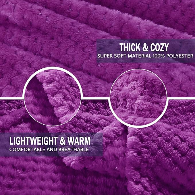Exclusivo Mezcla Fleece Throw Blanket Extra Large, Super Soft and Warm Blankets - Image 5