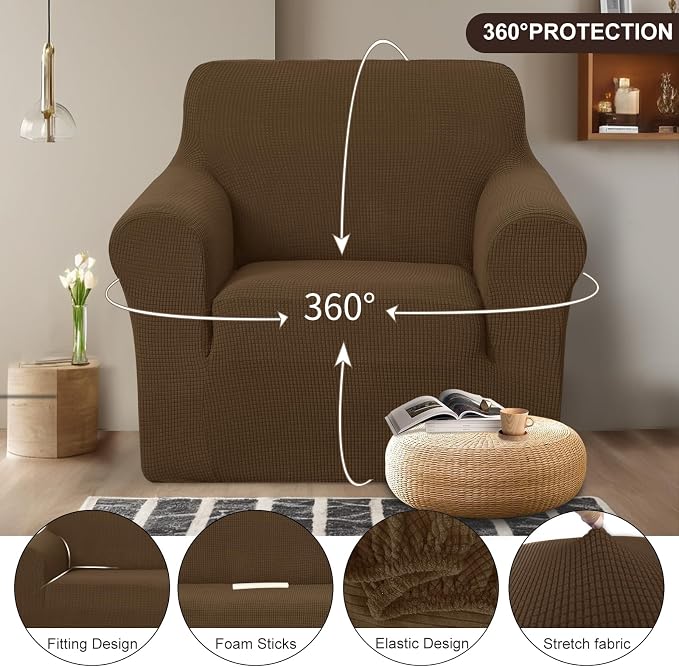 U-NICE HOME Recliner Chair Covers Stretch Couch Cover Sofa Cover Sofa Slipcover - Image 3