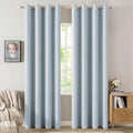 MIULEE Linen Textured Curtains Solid 100% Blackout by MIULEE