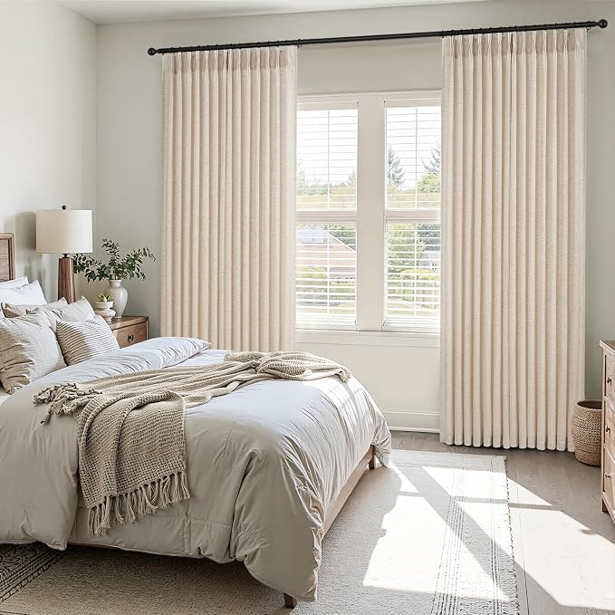 120 Inches Long Pinch Pleated Semi Sheer Curtains - Image 7