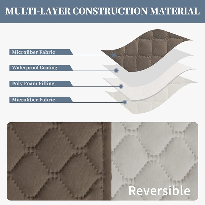 ISSUNTEX Double Protection 100% Waterproof Sofa Covers - Image 4