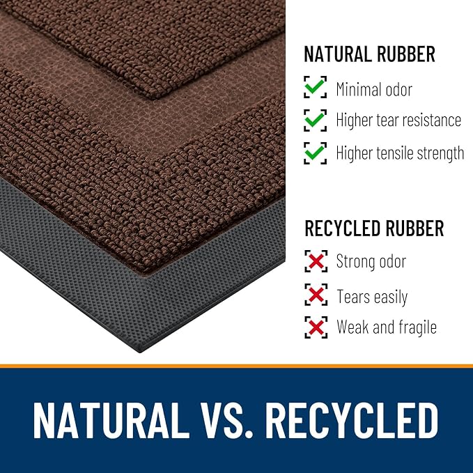 OLANLY Front Door Mat Indoor Outdoor Entrance, Waterproof All-Season, - Image 4