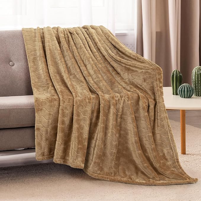 TOONOW Fleece Bed Blanket Queen Size 90x90 inches, Super Soft Fluffy Fuzzy - Image 3