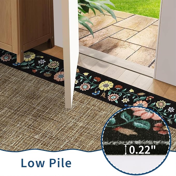 GarveeHome Entryway Rug 2x6 Modern Bordered Runner Rug Washable Kitchen Runners - Image 6