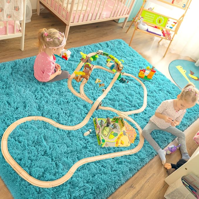 LOCHAS Ultra Soft Indoor Modern Area Rugs Fluffy Living Room Carpets - Image 2