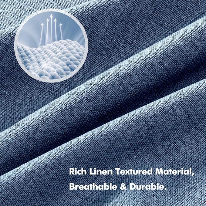MIULEE 100% Blackout Linen Curtains - Image 3