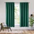 RYB HOME Bedroom Blackout Curtains 63 inches Long, 100% Blackout Thermal by RYBHOME