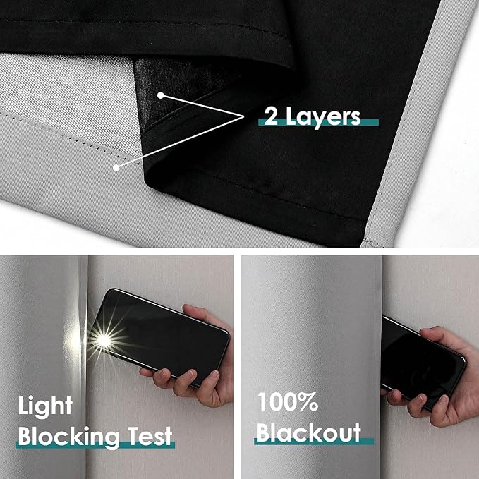 ChrisDowa 100% Blackout Curtains - Image 4