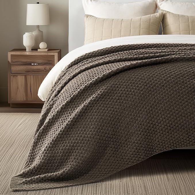 EVERGRACEHOME Chunky Chenille Knit Throw Blanket - Image 2