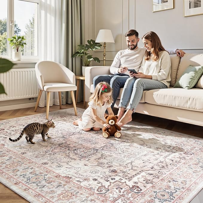Lofus 5x7 Area Rugs for Living Room, Washable Area Rug, Rugs for Bedroom - Image 9
