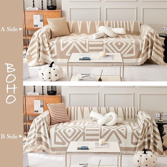 HANDONTIME Sofa Covers Armchair Boho Couch Cover - Image 2