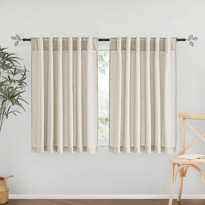 RYB HOME Sheer Curtains for Cafe by RYBHOME