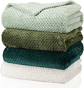 Newwiee 4 Pcs Flanne Fleece Throw Blanket by Newwiee