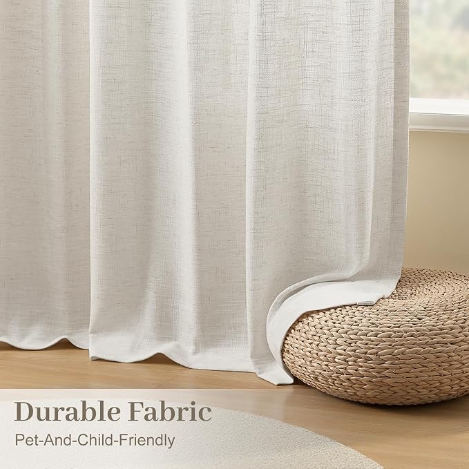 Pinch Pleated Sheer Curtains 84 Inches Long - Image 5