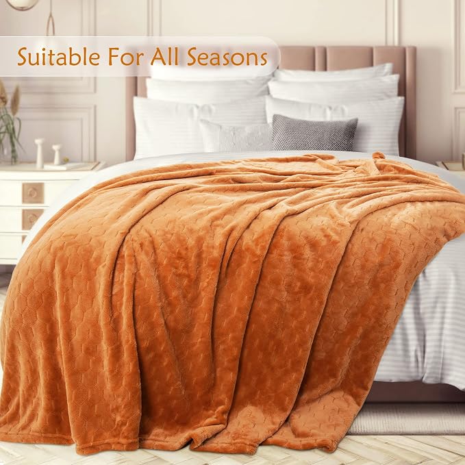 TOONOW Fleece Blanket Super Soft Cozy Throw Blanket 50" x 60", Lightweight - Image 3