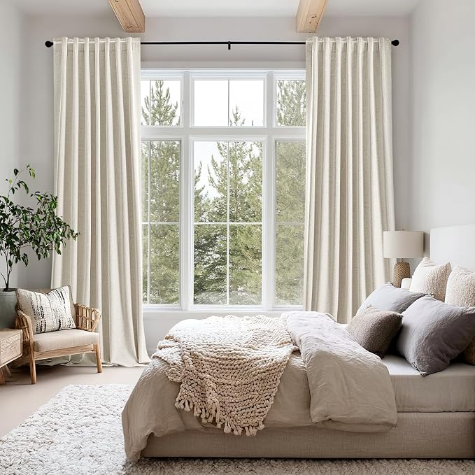 MIULEE 100% Blackout Linen Curtains - Image 8
