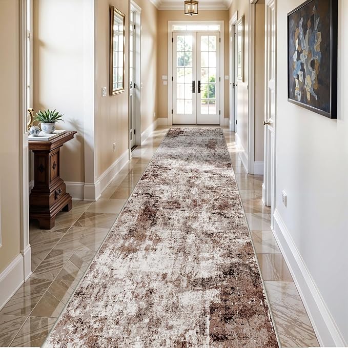 3x16 Washable Runner Rug for Hallway: Extra Long Runners for Entryway Living by WIEVEDENS