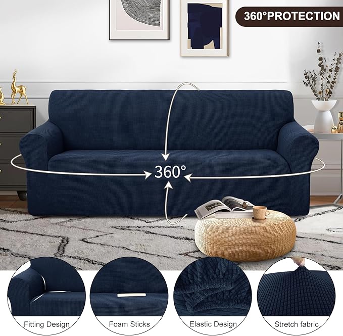 U-NICE HOME Stretch Couch Cover Sofa Cover Sofa Slipcover Furniture Protector - Image 3