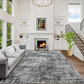 6x9 Area Rugs Washable Rug: Large Modern Abstract Living Room Rug Soft by GENTDRIZZ