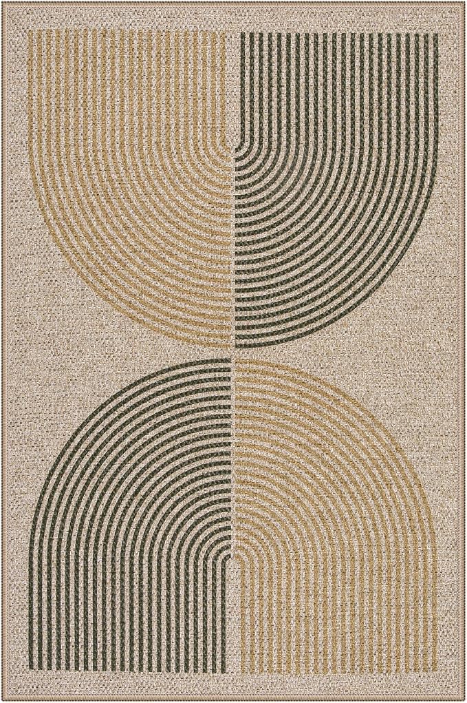 Lahome Enfys Rainbow Front Door Mat, Farmhouse Neutral Non Slip Non Shedding - Image 8