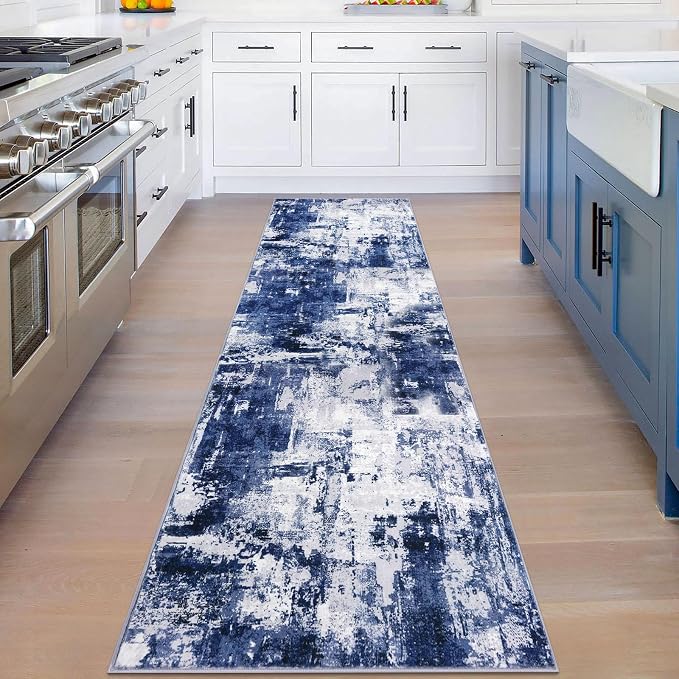 KOZYFLY Modern Abstract Rug Runner - Image 2
