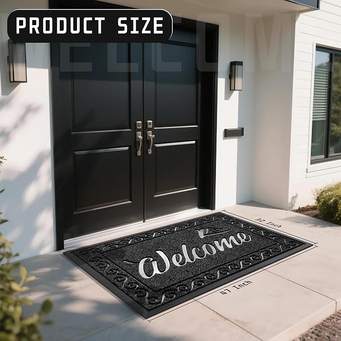 Yimobra Welcome Mat, Heavy Duty Sturdy Door Mats - Image 3