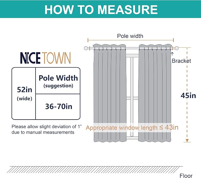 NICETOWN Blackout Curtain Panels Grommet - Image 9