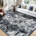 Washable Area Rugs Square 10ft Non-Slip Modern Abstract Soft by RELEANY