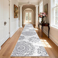 HEBE Hallway Runner Rug 3'x18' Washable Vintage Distressed Area Rugs Non Slip by HEBE