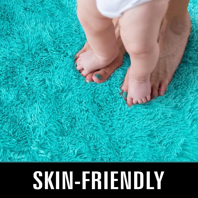 TWINNIS Super Soft Shaggy Rugs Fluffy Carpets, 4x5.9 Feet, Indoor Modern Plush - Image 3