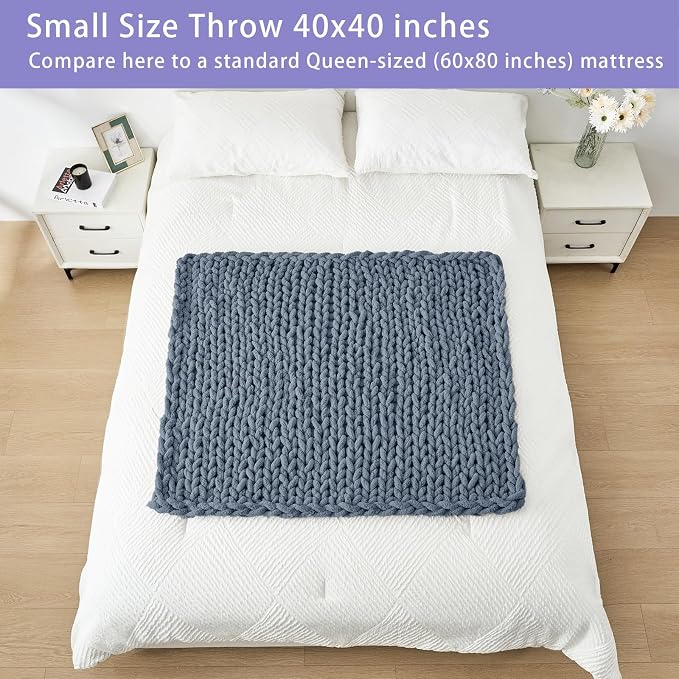 Bigacogo Chunky Knit Throw Blanket - Image 5