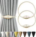 2 Pack Magnetic Curtain Tiebacks Rope Modern Handmade Curtain Tie Backs by CurtianTiebacks