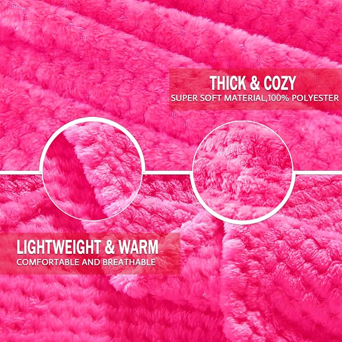 Exclusivo Mezcla Fleece Bed Blanket Twin Size, Super Soft and Warm Blankets - Image 7