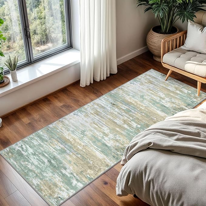KOZYFLY Kitchen Runner Rug for Hallway Non-Slip Modern Abstract Runner Rug 2x5 - Image 7