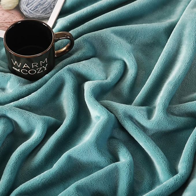 TASTHROW Large Flannel Fleece Throw Blanket, 50×70 Inch - Image 3