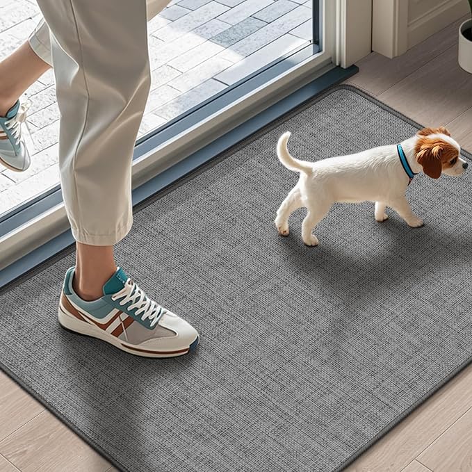 LEKEEPGO Ultra Thin Indoor Door Mat 17"x29", Low-Profile Door Mat Indoor by LEKEEPGO